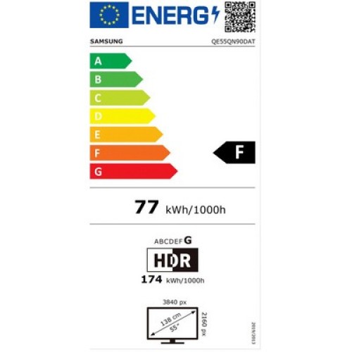 TV UHD SAMSUNG QE55QN90DATXXH QLED SMART